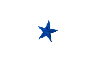 Blue Star Motif, Hand Embroidered Cotton Bed Linen