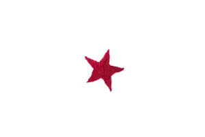 Red Star Motif, Hand Embroidered Cotton Bed Linen