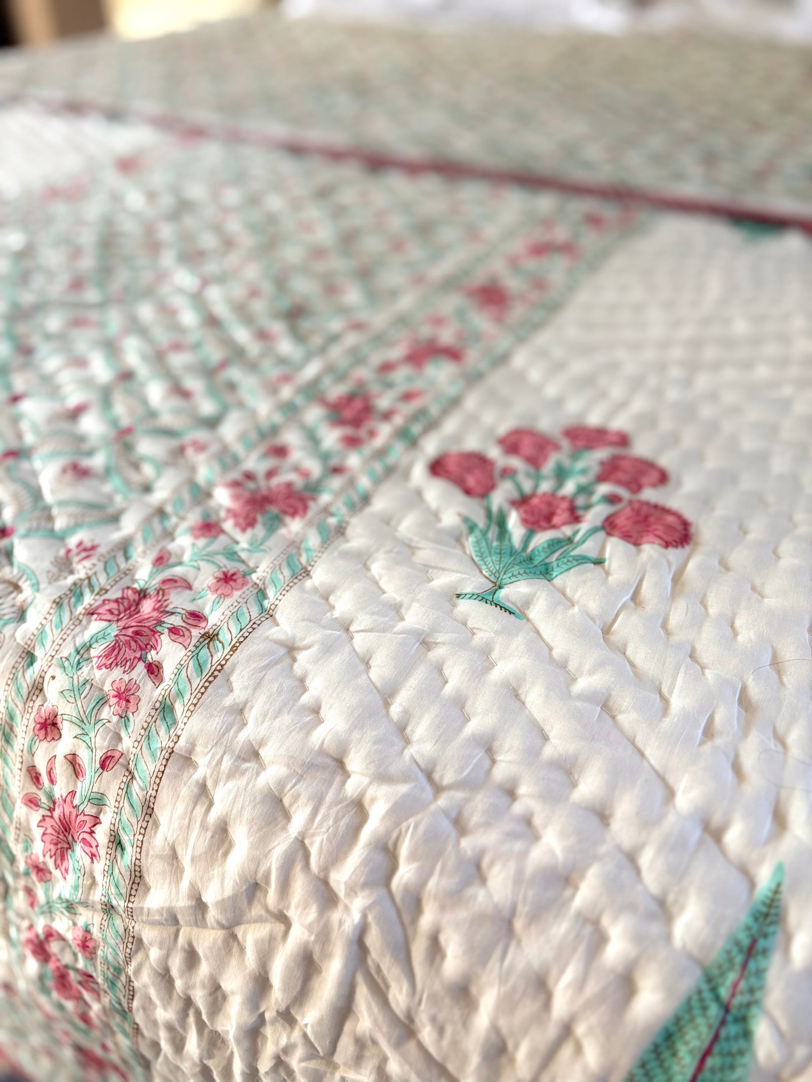Block Printed Cotton Quilts