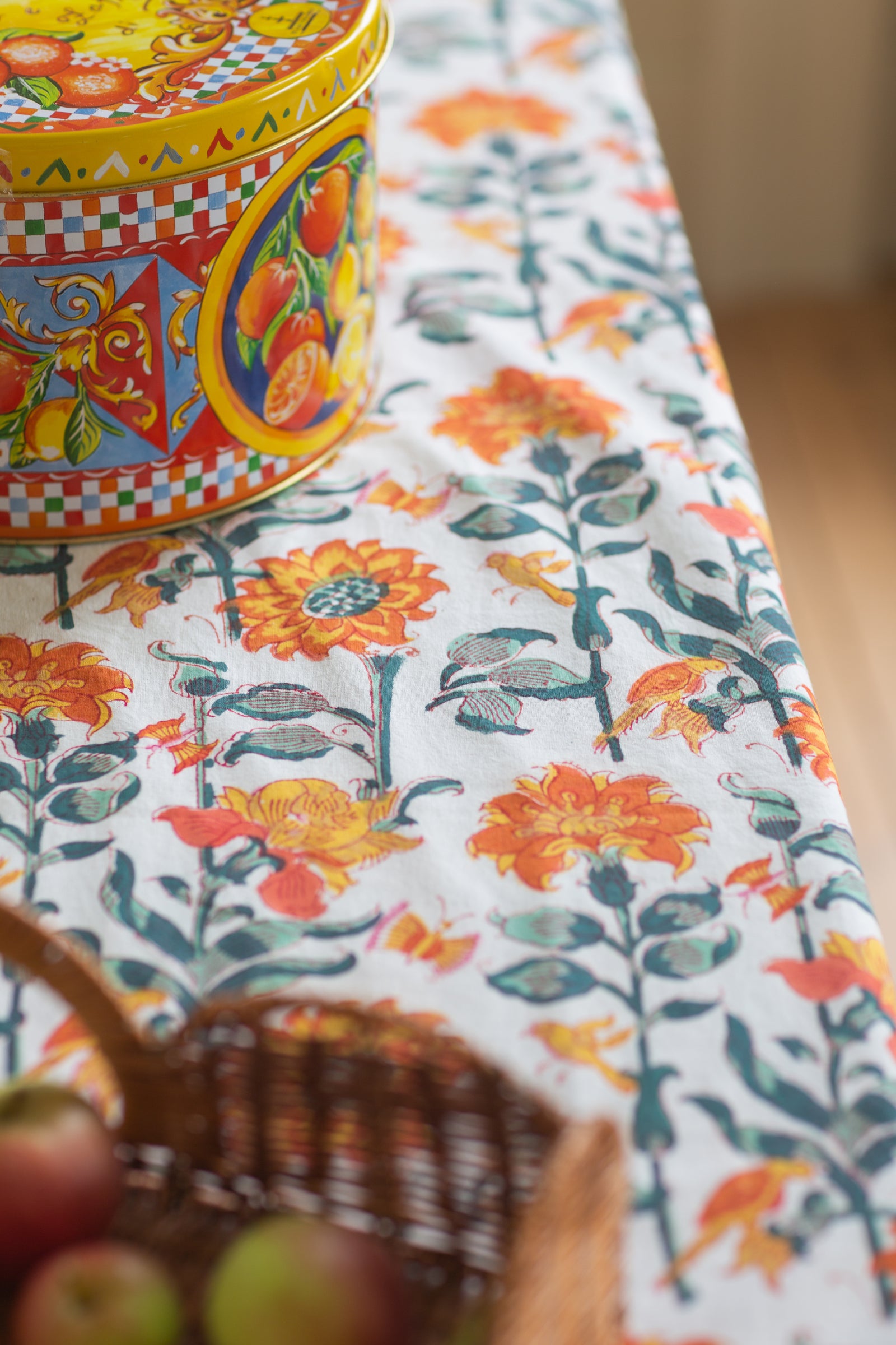 Block Printed Tablecloths October 180x350cm