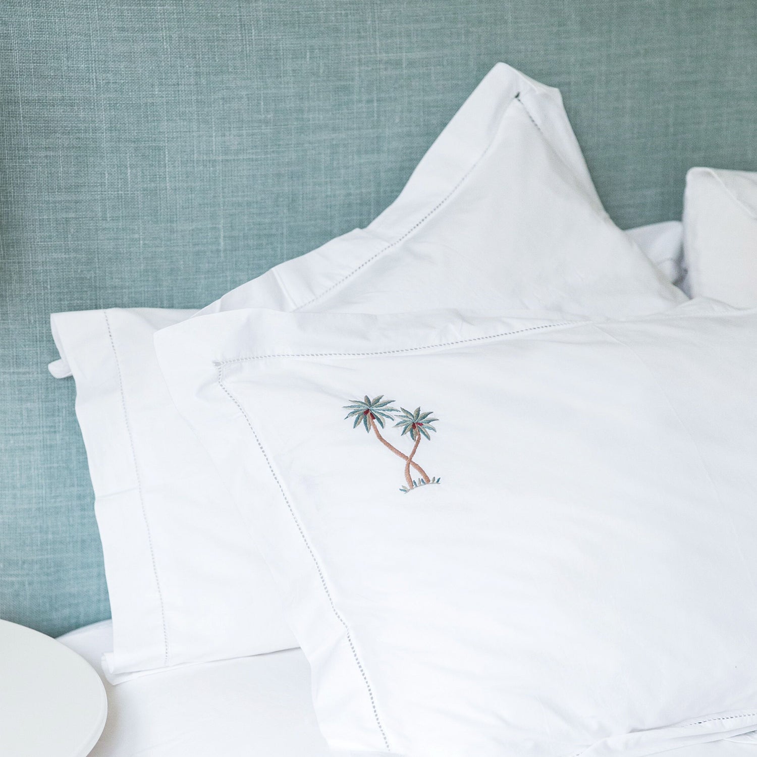 Palm Tree Embroidered Bed Linen