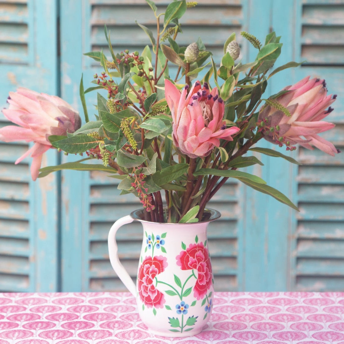 Pomegranate Design, Block Printed, Tablecloths